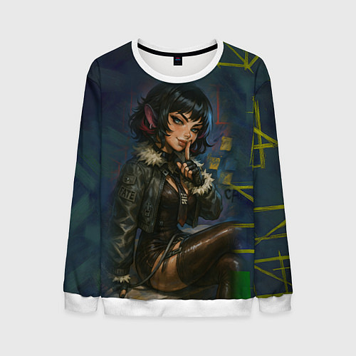 Мужской свитшот Джейн Доу из ззз / 3D-Белый – фото 1