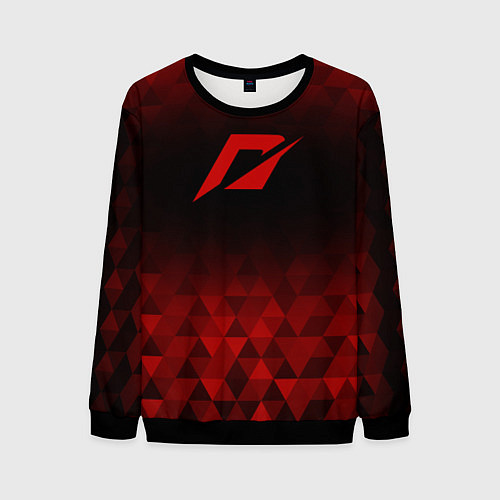 Мужской свитшот Need for Speed red poly / 3D-Черный – фото 1