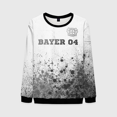 Мужской свитшот Bayer 04 - white gradient посередине / 3D-Черный – фото 1