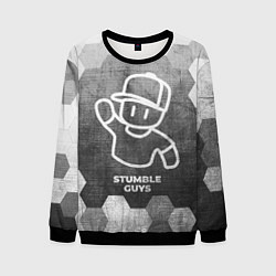 Мужской свитшот Stumble Guys - grey gradient