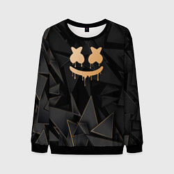 Мужской свитшот Marshmello golden poly