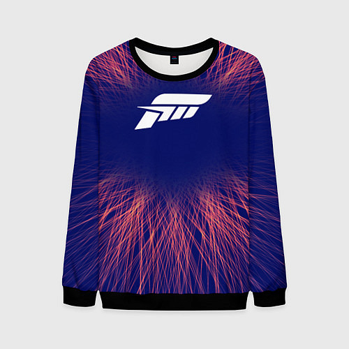 Мужской свитшот Forza Horizon red energy / 3D-Черный – фото 1