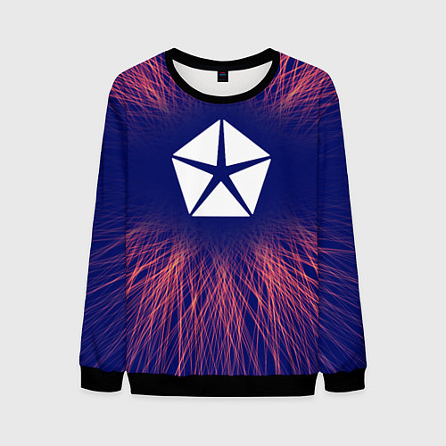 Мужской свитшот Jeep red energy / 3D-Черный – фото 1