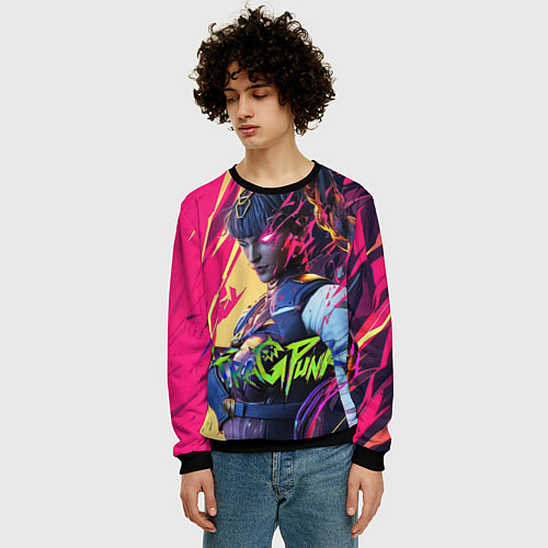 Мужской свитшот Fragpunk serket / 3D-Черный – фото 3