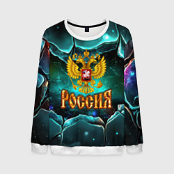 Мужской свитшот Россия - объемные плиты