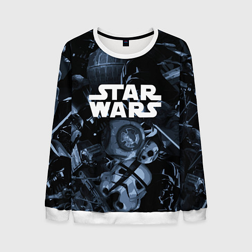 Мужской свитшот Star wars персонажи из звездных войн / 3D-Белый – фото 1