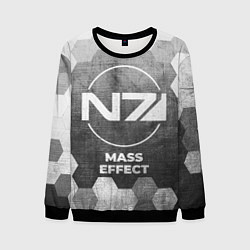 Свитшот мужской Mass Effect - grey gradient, цвет: 3D-черный