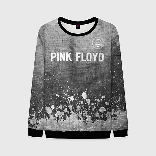 Мужской свитшот Pink Floyd - grey gradient посередине / 3D-Черный – фото 1