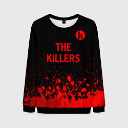 Свитшот мужской The Killers - red gradient посередине, цвет: 3D-черный