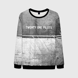 Мужской свитшот Twenty One Pilots - grey gradient посередине