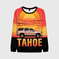 Свитшот мужской Tahoe на закате джип, цвет: 3D-черный