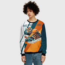 Свитшот мужской Sneakers, цвет: 3D-черный — фото 2