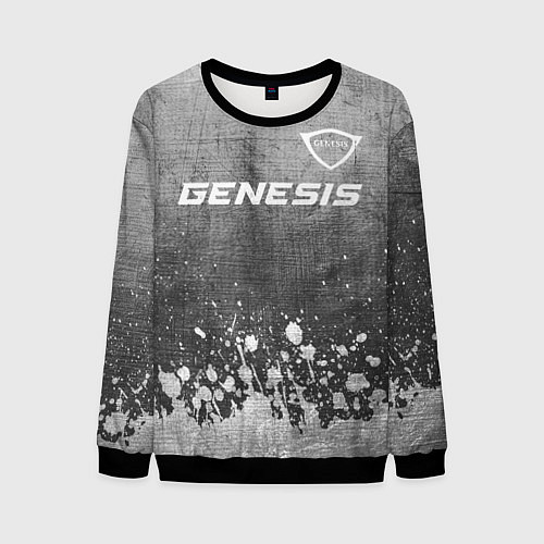 Мужской свитшот Genesis - grey gradient посередине / 3D-Черный – фото 1