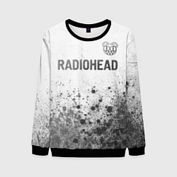 Свитшот мужской Radiohead - white gradient посередине, цвет: 3D-черный