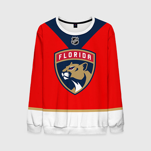 Мужской свитшот Florida Panthers - NHL team / 3D-Белый – фото 1