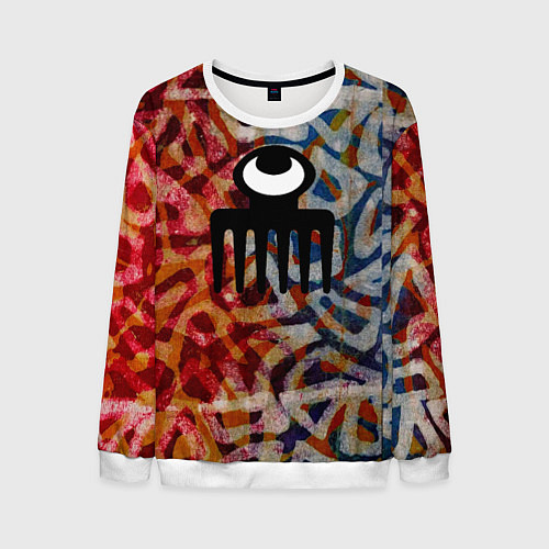 Мужской свитшот Acra Batik / 3D-Белый – фото 1