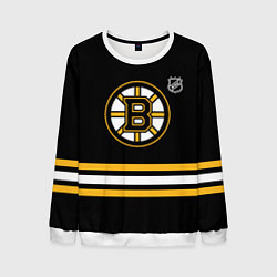 Свитшот мужской Бостон Брюинз хоккей, цвет: 3D-белый
