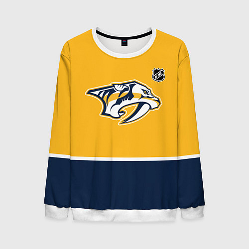 Мужской свитшот Нэшвилл Предаторз хоккей / 3D-Белый – фото 1