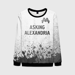 Мужской свитшот Asking Alexandria - white gradient посередине