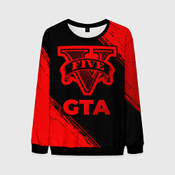 Мужской свитшот GTA - red gradient