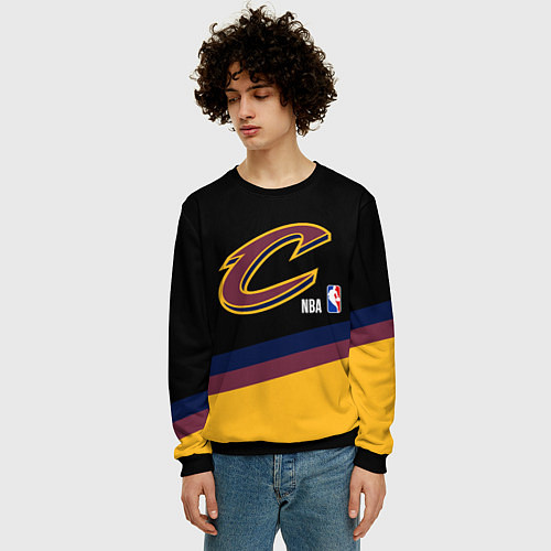 Мужской свитшот Cleveland Cavaliers NBA basketball / 3D-Черный – фото 3