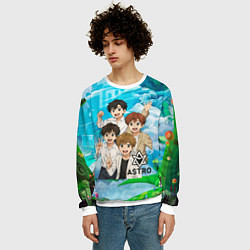 Свитшот мужской Astro в аниме стиле, цвет: 3D-белый — фото 2
