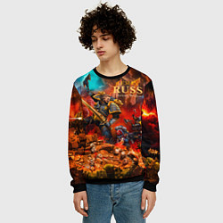 Свитшот мужской Лман Русс примарх Космических Волков, цвет: 3D-черный — фото 2