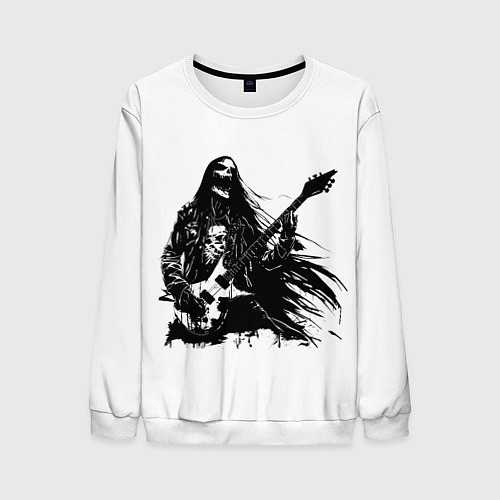 Мужской свитшот Амбассадор рока / 3D-Белый – фото 1