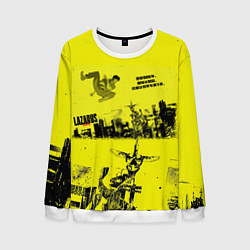 Свитшот мужской Лазарь аниме обложка, цвет: 3D-белый