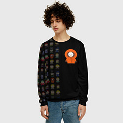 Свитшот мужской Южного парка Кенни, цвет: 3D-черный — фото 2