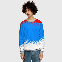 Свитшот мужской Патриот - флаг, цвет: 3D-меланж — фото 2