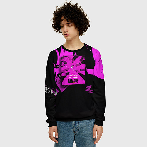 Мужской свитшот Лазарь: Лекарство / 3D-Черный – фото 3