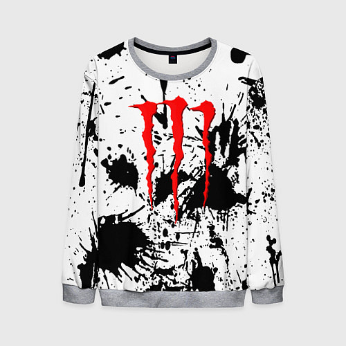Мужской свитшот Monster energy краски / 3D-Меланж – фото 1