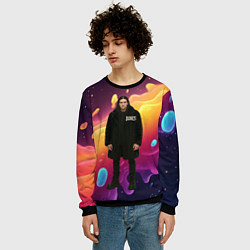 Свитшот мужской Bones во весь рост в черной одежде, цвет: 3D-черный — фото 2