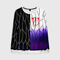 Свитшот мужской Monster energy steel, цвет: 3D-белый