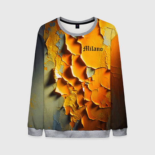 Мужской свитшот Peeling plaster - Milano / 3D-Меланж – фото 1