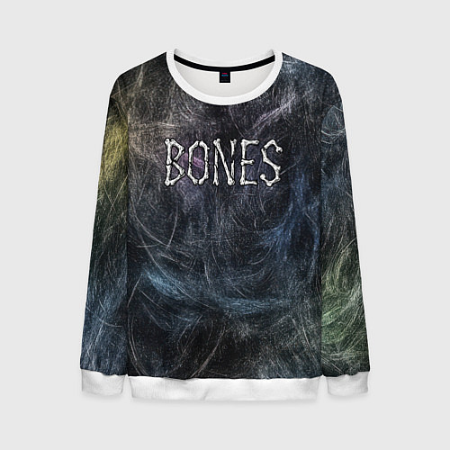 Мужской свитшот Bones из костей / 3D-Белый – фото 1