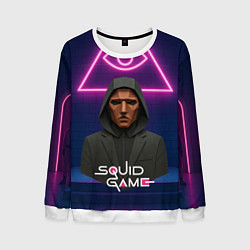 Мужской свитшот Игра в кальмара - ведущий в маске