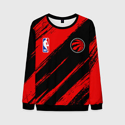 Свитшот мужской Торонто Рэпторс - красные потертости, цвет: 3D-черный