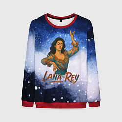 Свитшот мужской Lana Del Rey танцует, цвет: 3D-красный
