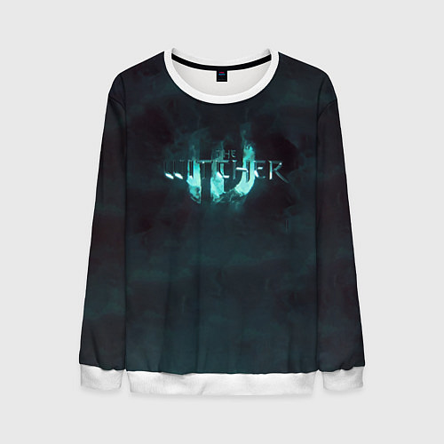 Мужской свитшот The Witcher логотип / 3D-Белый – фото 1