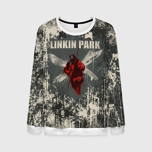 Мужской свитшот Linkin Park - Hybrid Theory / 3D-Белый – фото 1