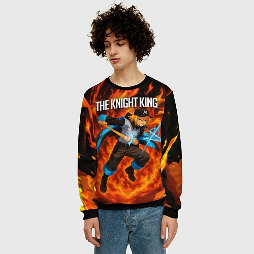 Мужской свитшот Пламенная бригада пожарных - Артур Бойл / 3D-Черный – фото 3