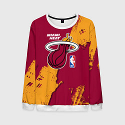 Мужской свитшот Майами Хит - разлитая краска