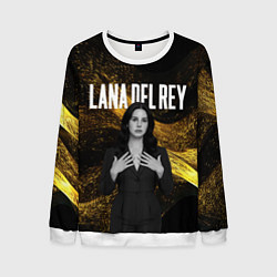 Свитшот мужской Lana Del Rey в черном платье, цвет: 3D-белый