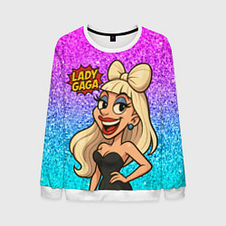 Мужской свитшот Леди Гага мультяшная