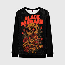 Мужской свитшот Black Sabbath skeleton with roses