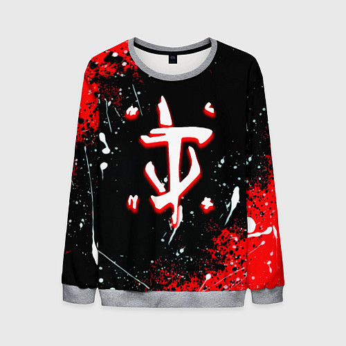 Мужской свитшот Doom краски абстракция / 3D-Меланж – фото 1