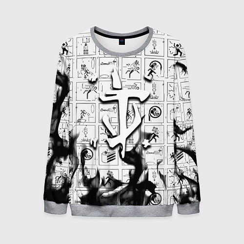 Мужской свитшот Doom x portal fire / 3D-Меланж – фото 1