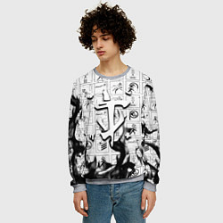 Свитшот мужской Doom x portal fire, цвет: 3D-меланж — фото 2